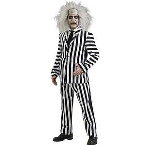 Rubie's Beetlejuice Deluxe Men's Halloween Fancy-Dress Costume for Adult
